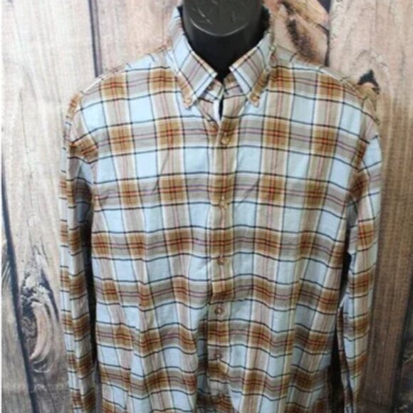 Men's Hammer Made XL (17.5) LS Plaid Button-Down - Picture 1 of 4